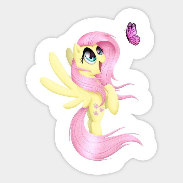 Fluttershy Sticker by WaveCipher